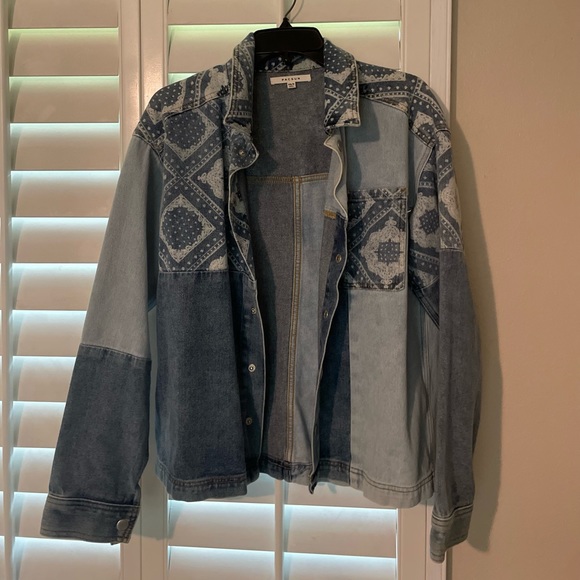 Pacsun rare western denim jacket. Patched denim so so cute!! - Picture 1 of 6